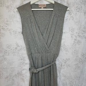 Philosophy Heather Gray Jersey Faux Wrap Dress
